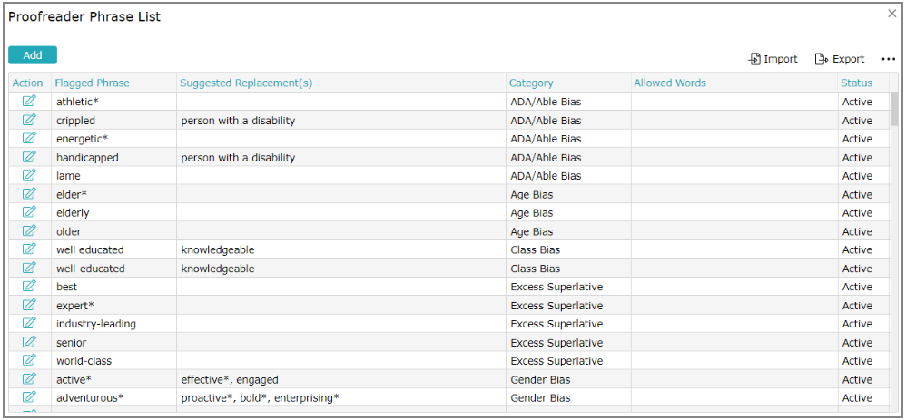 Configure Bias